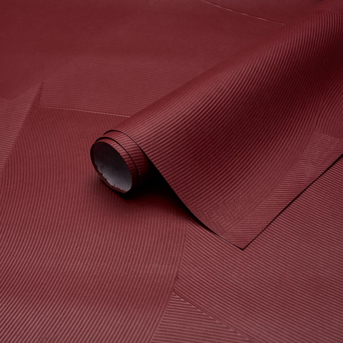 Schumacher Hand Combed Plaster Oxblood Wallpaper 5013955