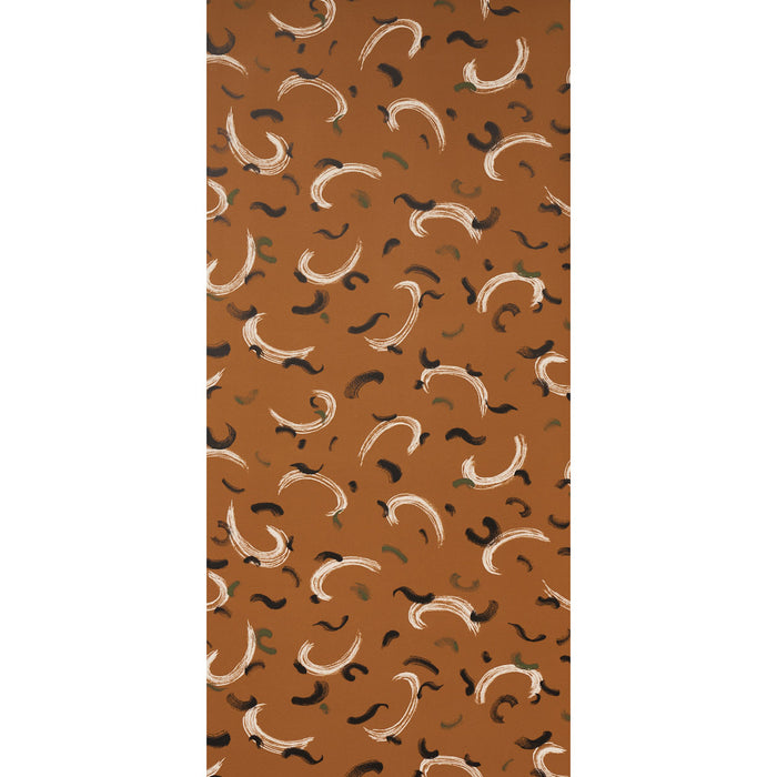Schumacher Brushmark Gold Wallpaper Sample 5013960