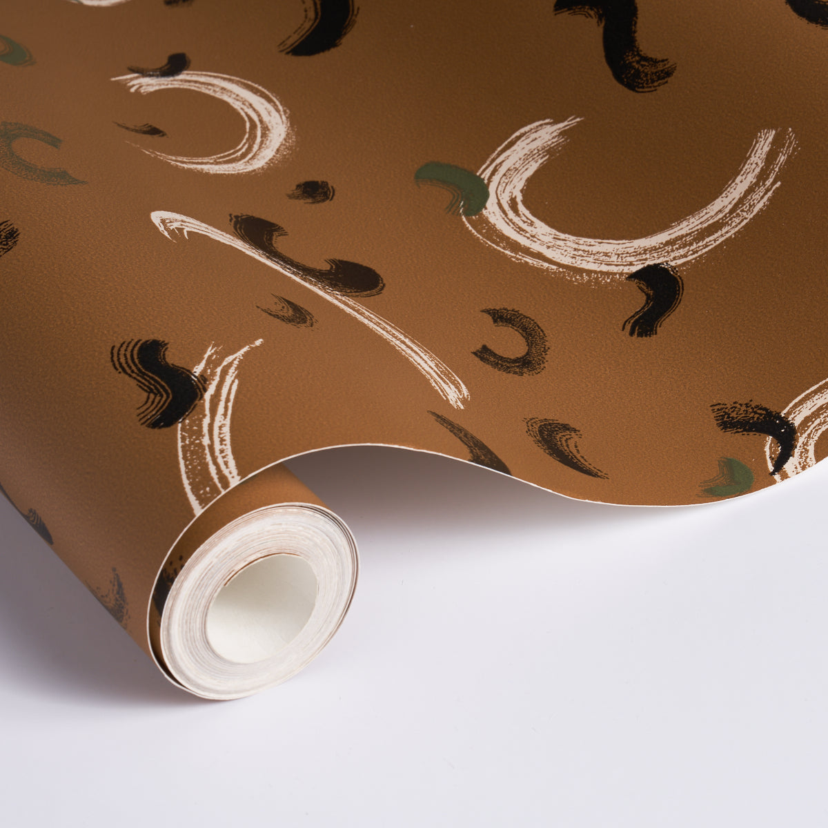 Schumacher Brushmark Gold Wallpaper Sample 5013960