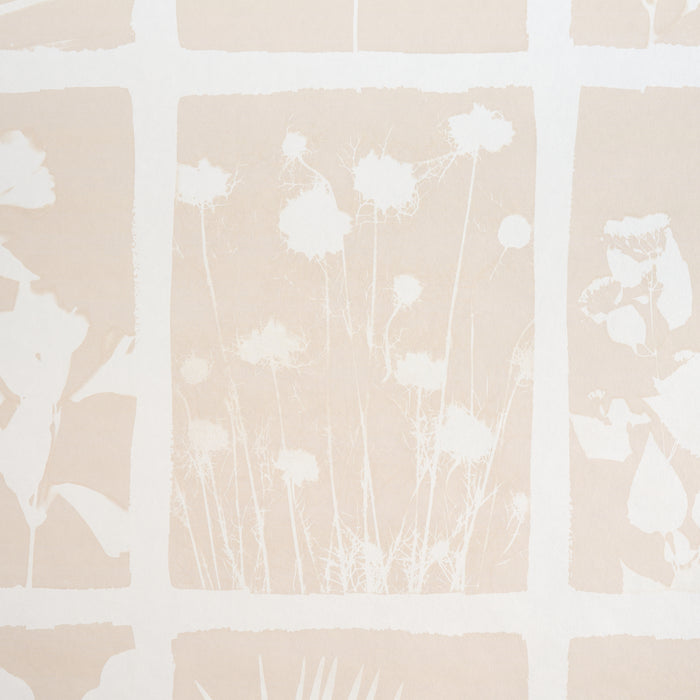 Schumacher Cyanotype Panel Natural Wallpaper Sample 5013971