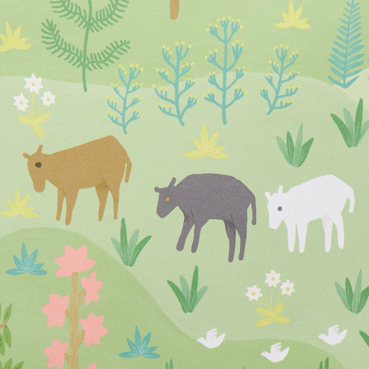 Schumacher Las Colinas Green Wallpaper Sample 5013980