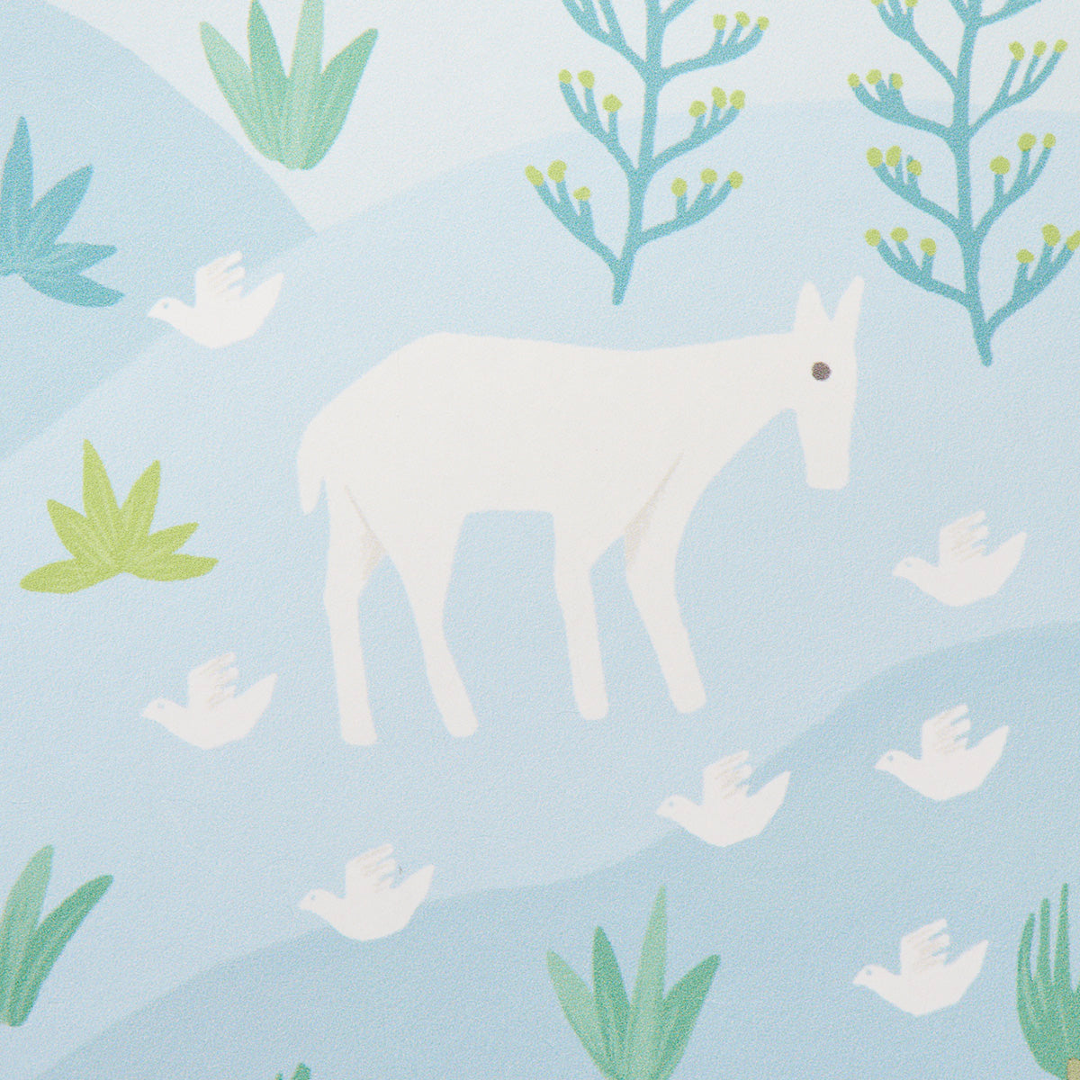 Schumacher Las Colinas Blue Wallpaper Sample 5013981