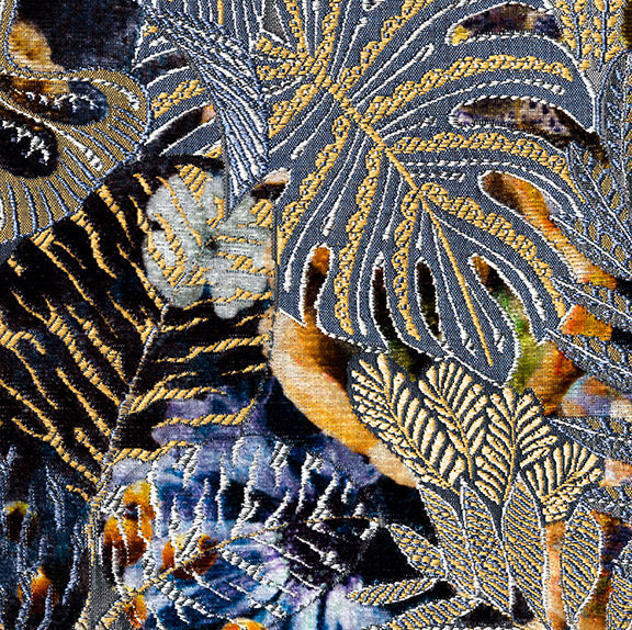 Brentano Daintree Blue Flax Fabric Sample 5014-02