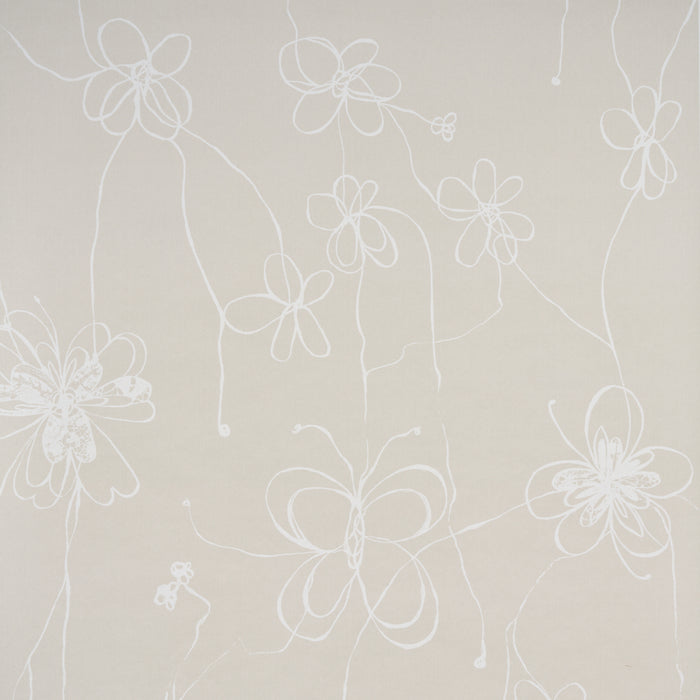 Schumacher Come Back As A Flower Light Neutral Wallpaper Sample 5014092