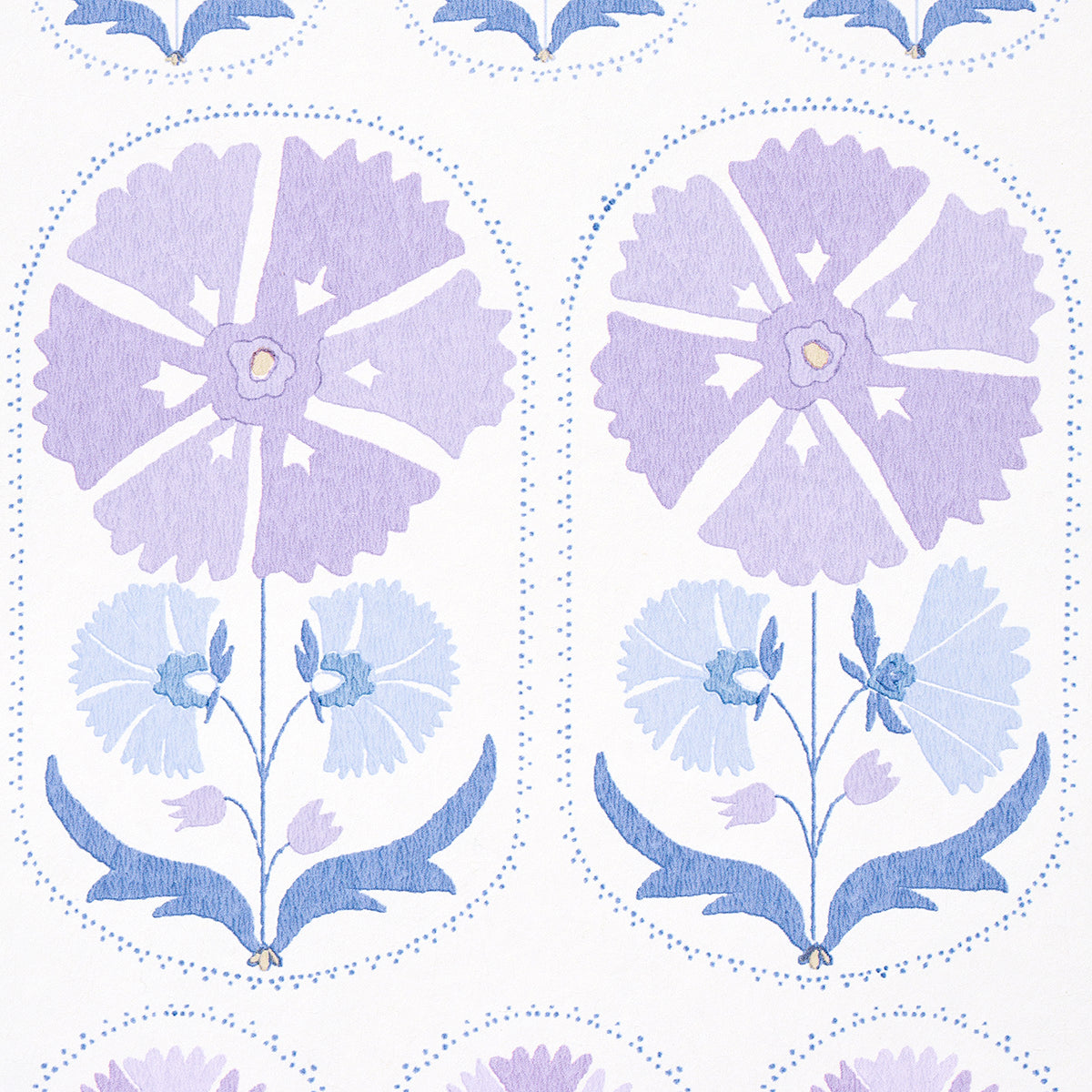 Schumacher Anjuna Floral Lilac Wallpaper 5014111