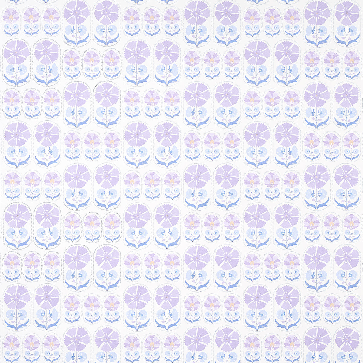 Schumacher Anjuna Floral Lilac Wallpaper Sample 5014111