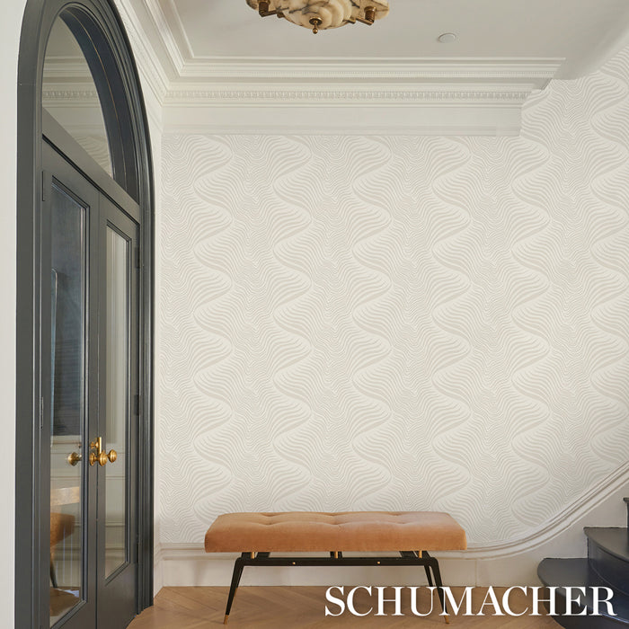 Schumacher Sauvage Dove Wallpaper Sample 5014151
