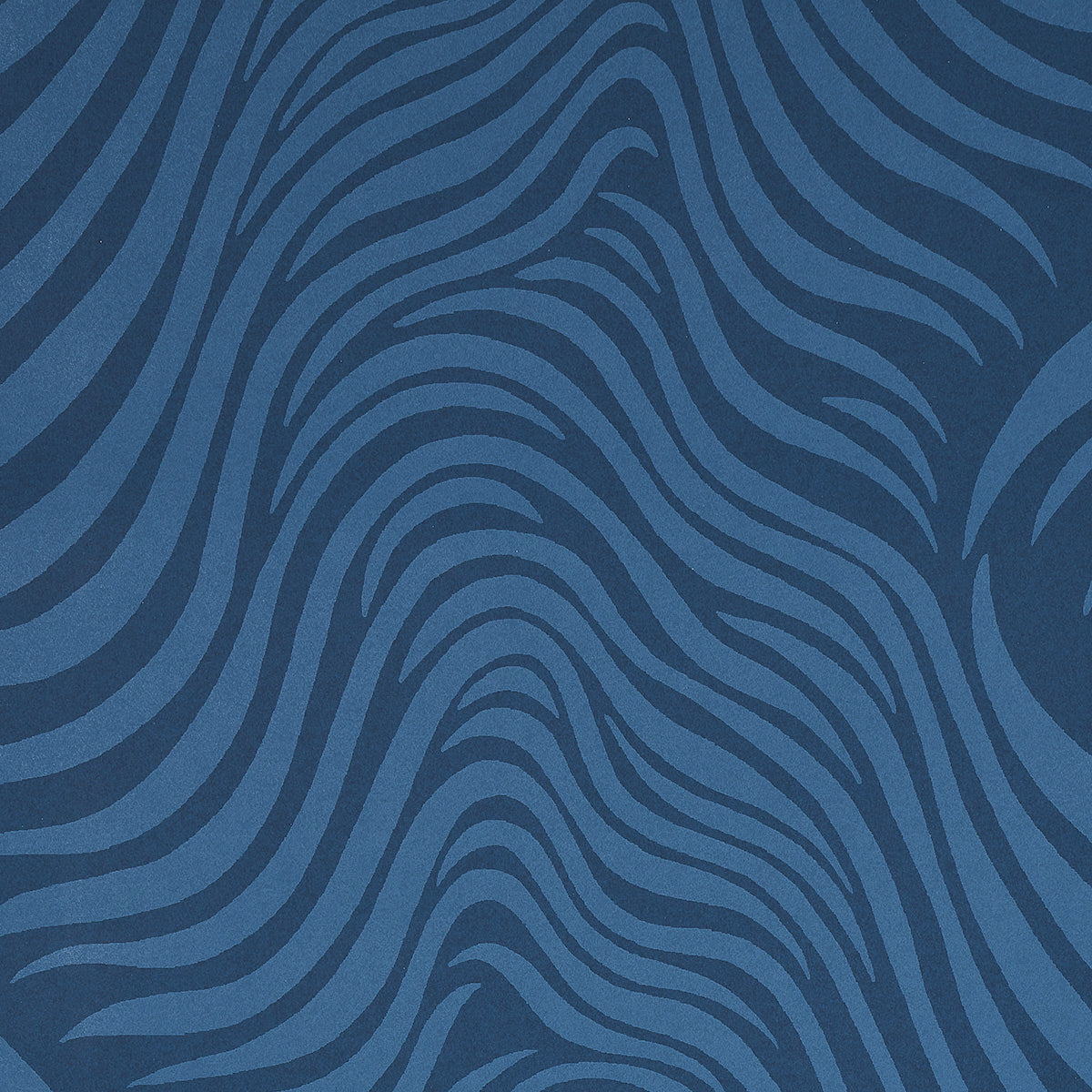 Schumacher Sauvage Navy Wallpaper Sample 5014152