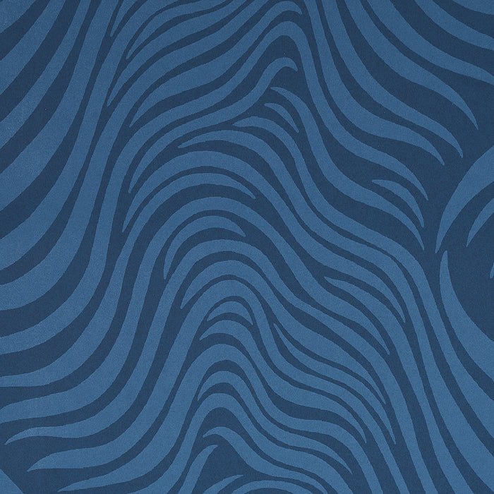Schumacher Sauvage Navy Wallpaper Sample 5014152
