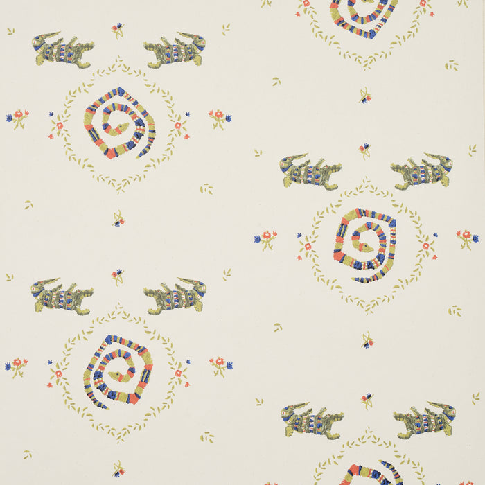Schumacher Reptilia Bright Multi Wallpaper Sample 5014190