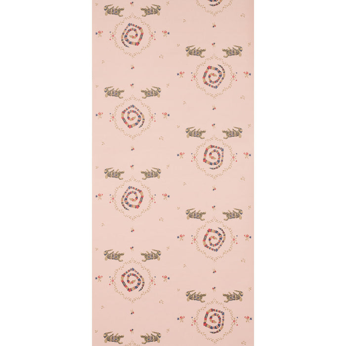 Schumacher Reptilia Muted Pink Wallpaper Sample 5014192
