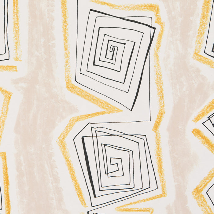 Schumacher Taboo Warm Beige Wallpaper Sample 5014210