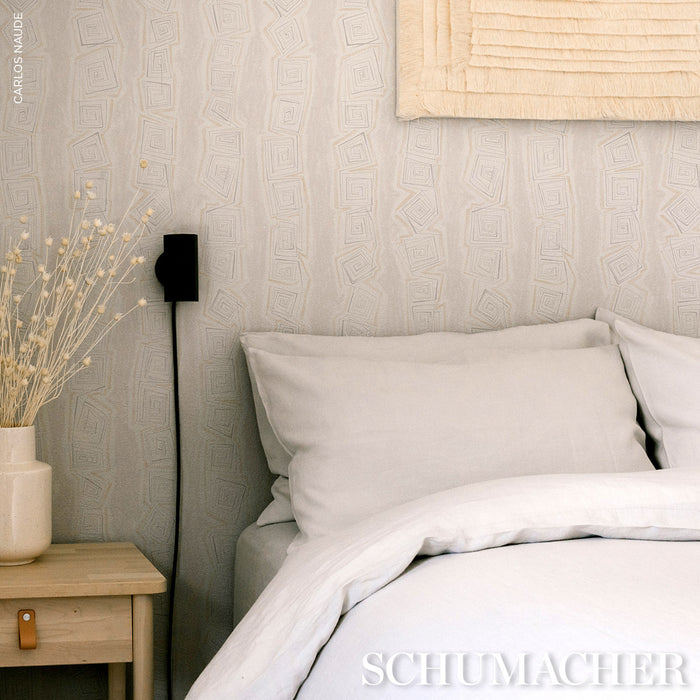 Schumacher Taboo Fog Wallpaper Sample 5014213