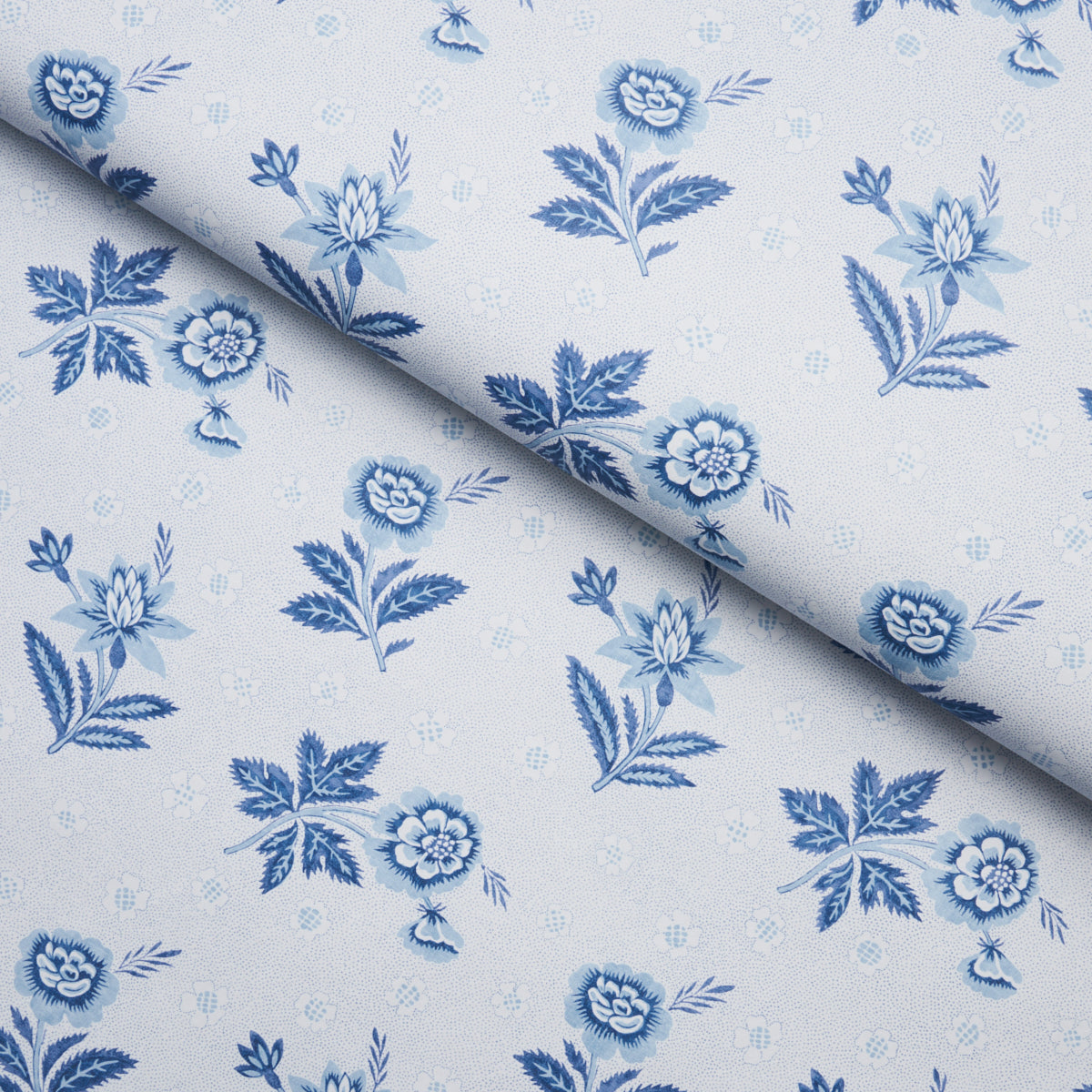 Schumacher Colline Porcelain Wallpaper Sample 5014220
