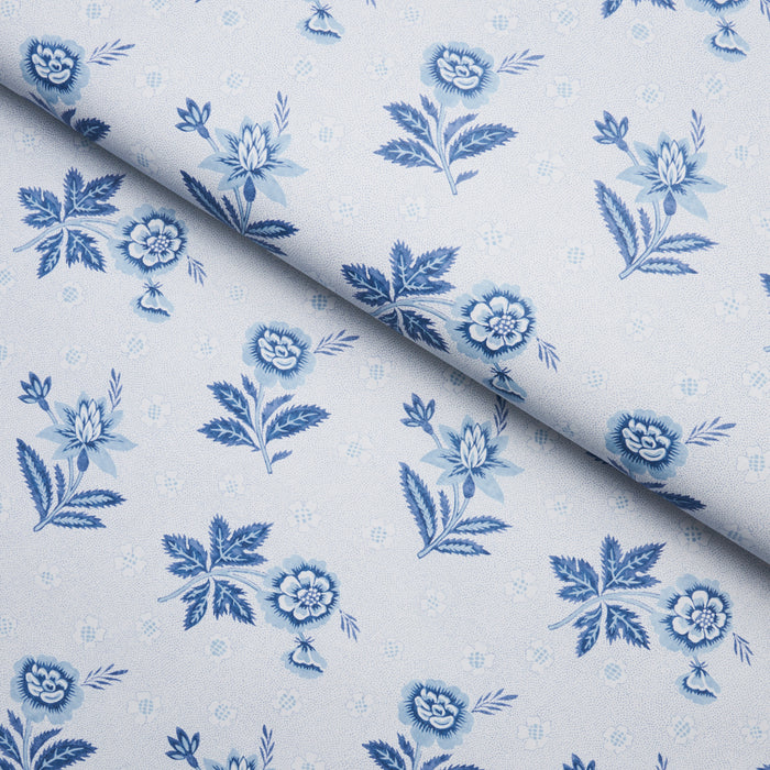 Schumacher Colline Porcelain Wallpaper Sample 5014220