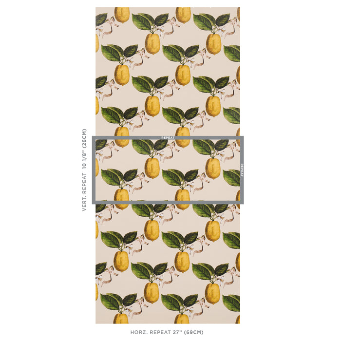 Schumacher Le Citron Natural Wallpaper Sample 5014282