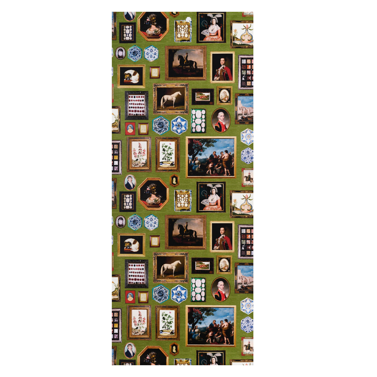 Schumacher Le Grand Tour English Green Wallpaper Sample 5014292