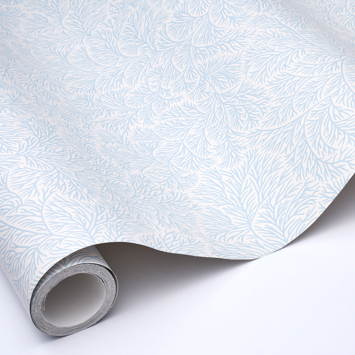 Schumacher Bougainvillea China Blue Wallpaper Sample 5014330