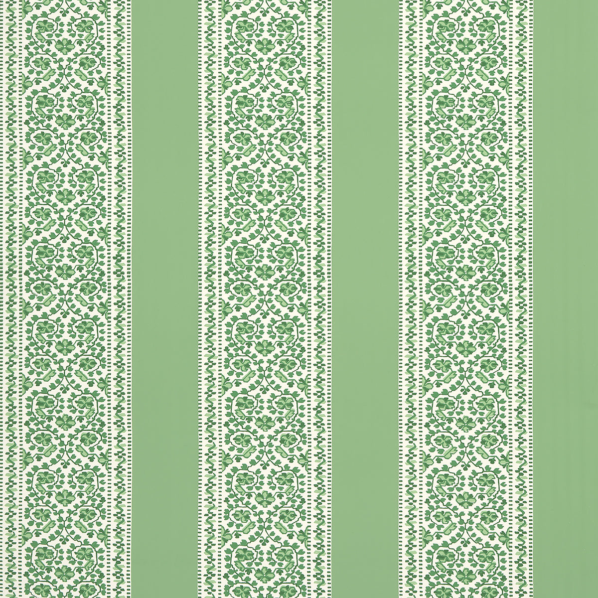 Schumacher Jasmine Leaf Green Wallpaper Sample 5014341