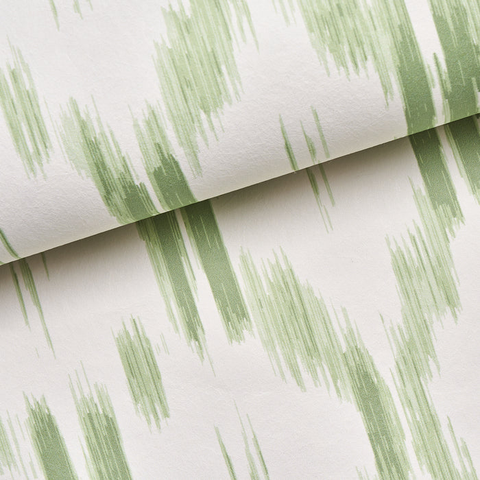 Schumacher Santa Monica Leaf Green Wallpaper Sample 5014372