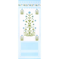 Schumacher Royal Poppy Panel A Blue Wallpaper 5014431