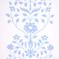 Schumacher Jaipur Mughal Flower Blue Wallpaper 5014460