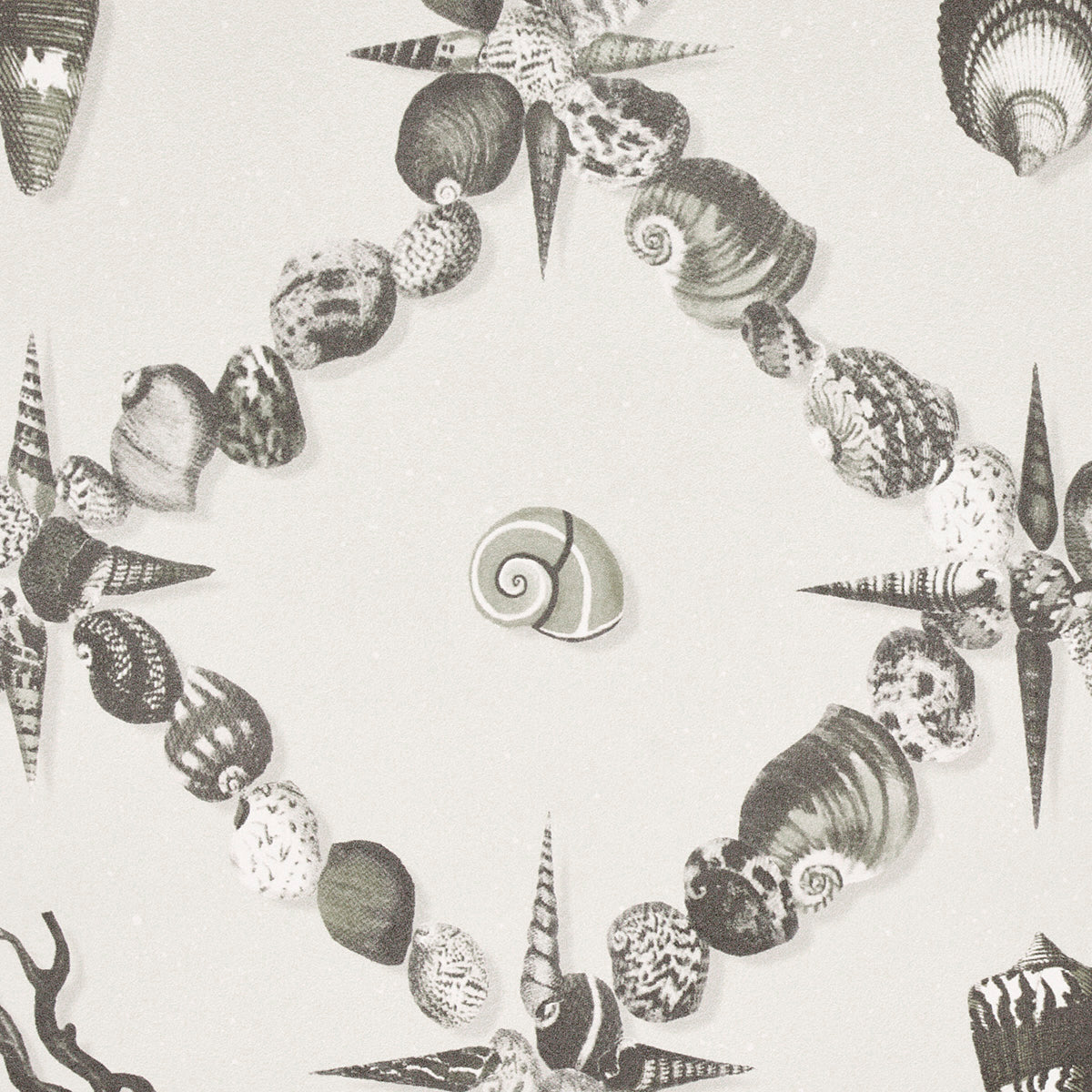 Schumacher Grotto Treillage Grisaille Wallpaper Sample 5014491