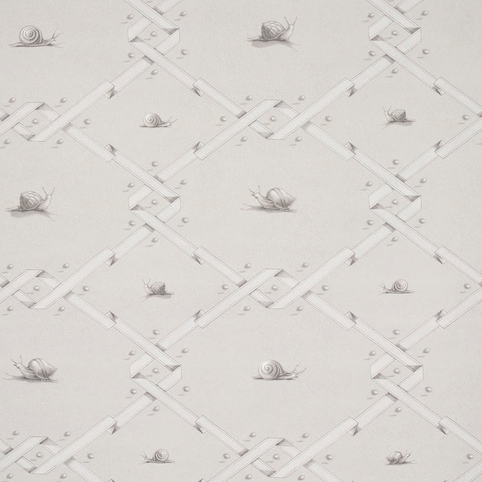 Schumacher Ouvrez Moi Grey Wallpaper Sample 5014511