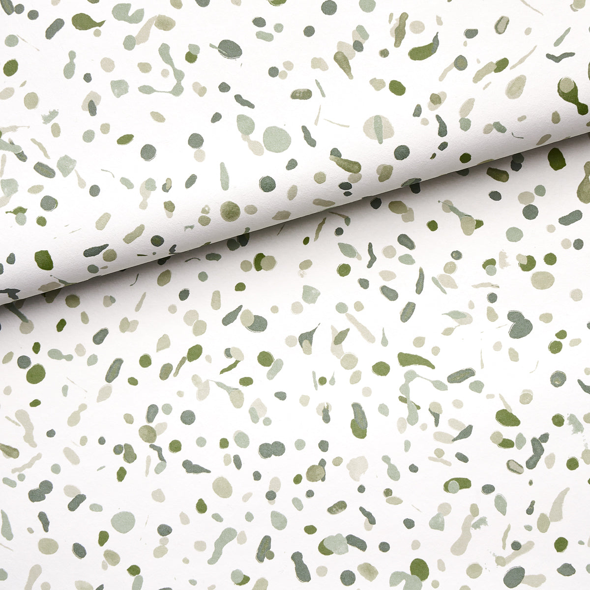 Schumacher Los Cosmos Moss Wallpaper Sample 5014561