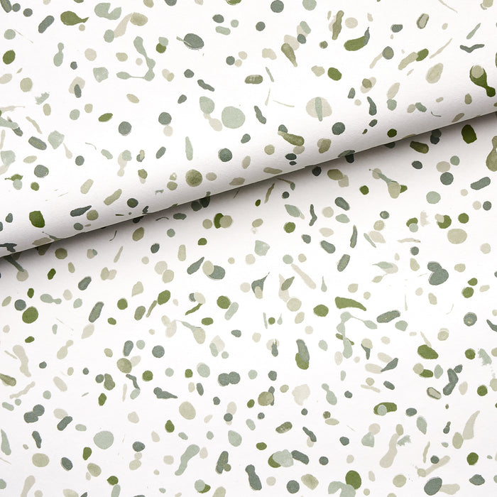 Schumacher Los Cosmos Moss Wallpaper Sample 5014561