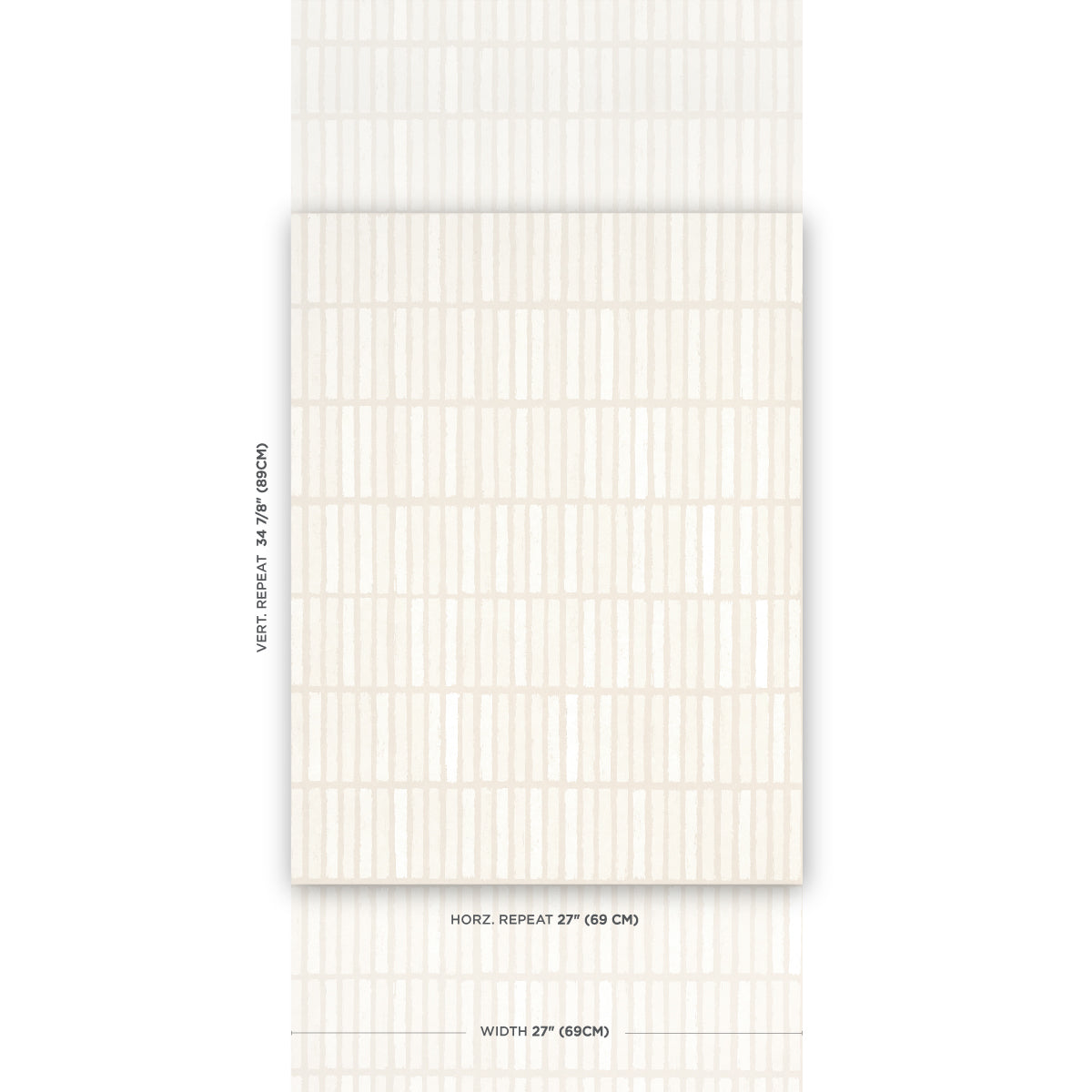 Schumacher Wabi-Sabi Light Beige Wallpaper Sample 5014590