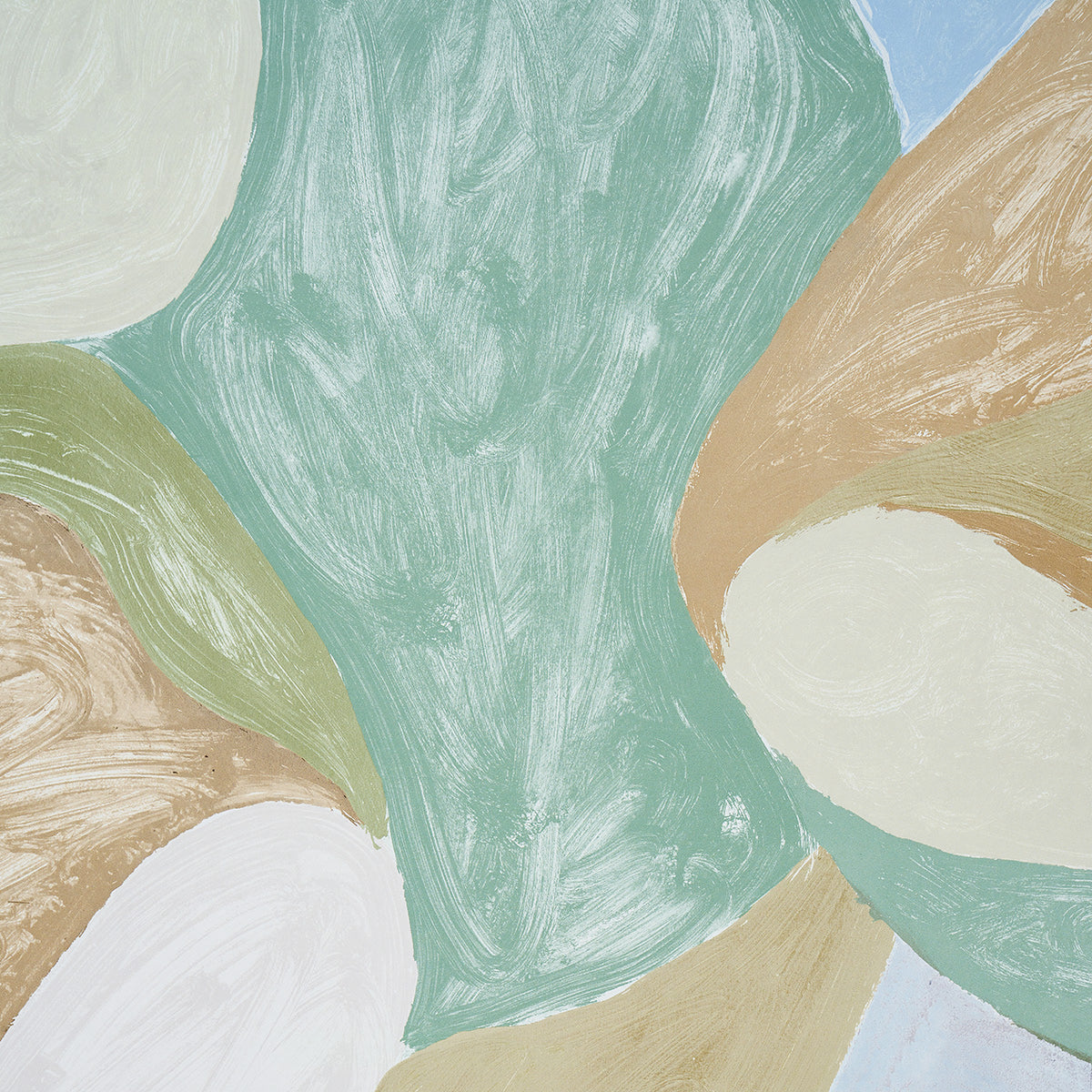 Schumacher Forest Hills Panel Set Sky Wallpaper Sample 5014650