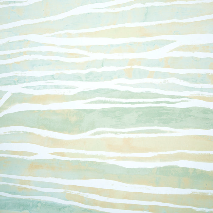 Schumacher Terra Panel Set Jade Wallpaper Sample 5014700