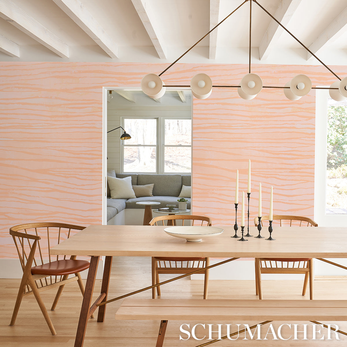 Schumacher Terra Panel Set Canyon Wallpaper Sample 5014702