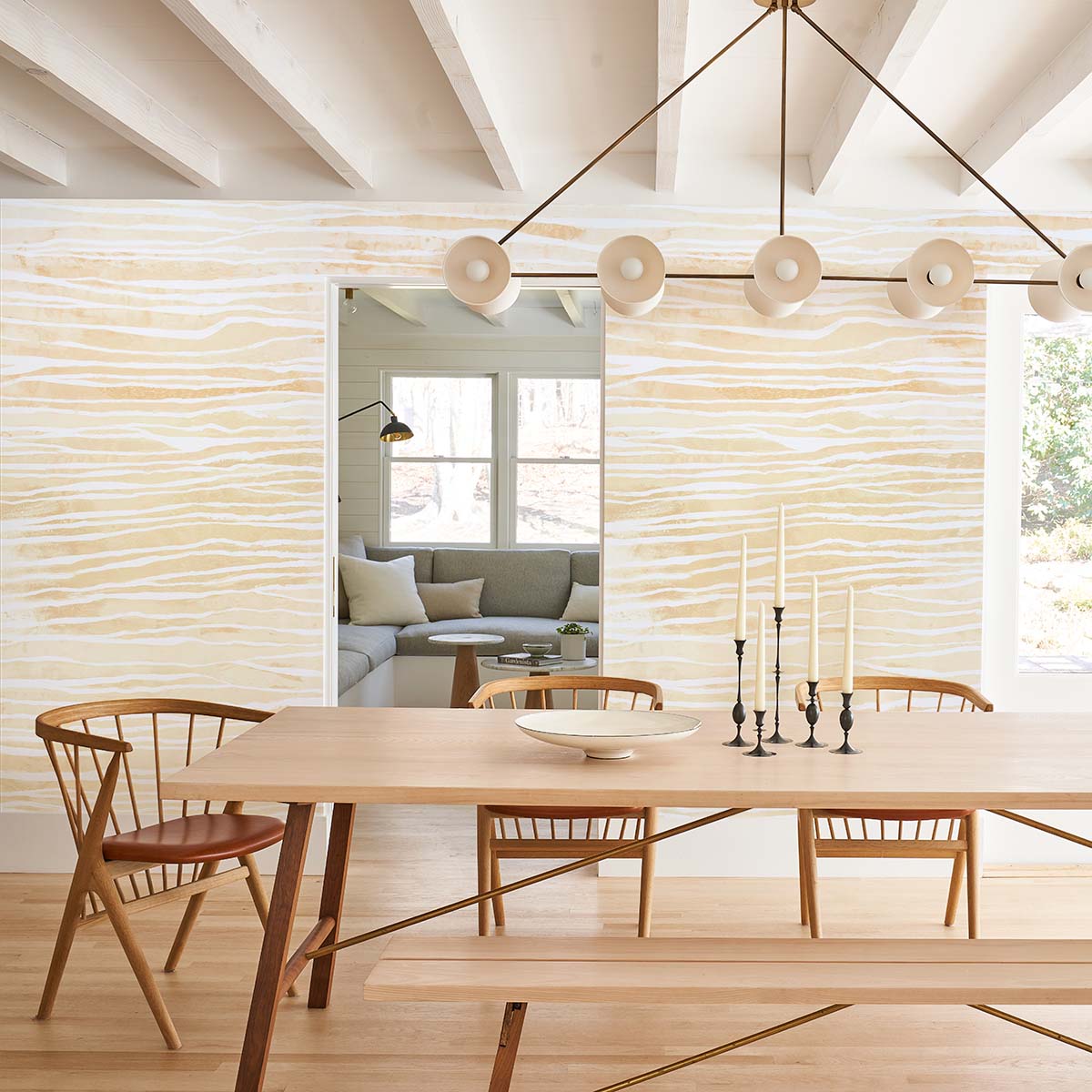 Schumacher Terra Panel Set Erosion Wallpaper Sample 5014703