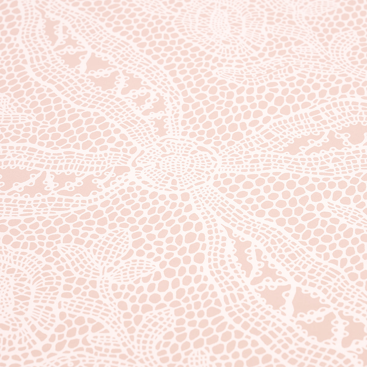 Schumacher Cosette Lace Blush Wallpaper Sample 5014720