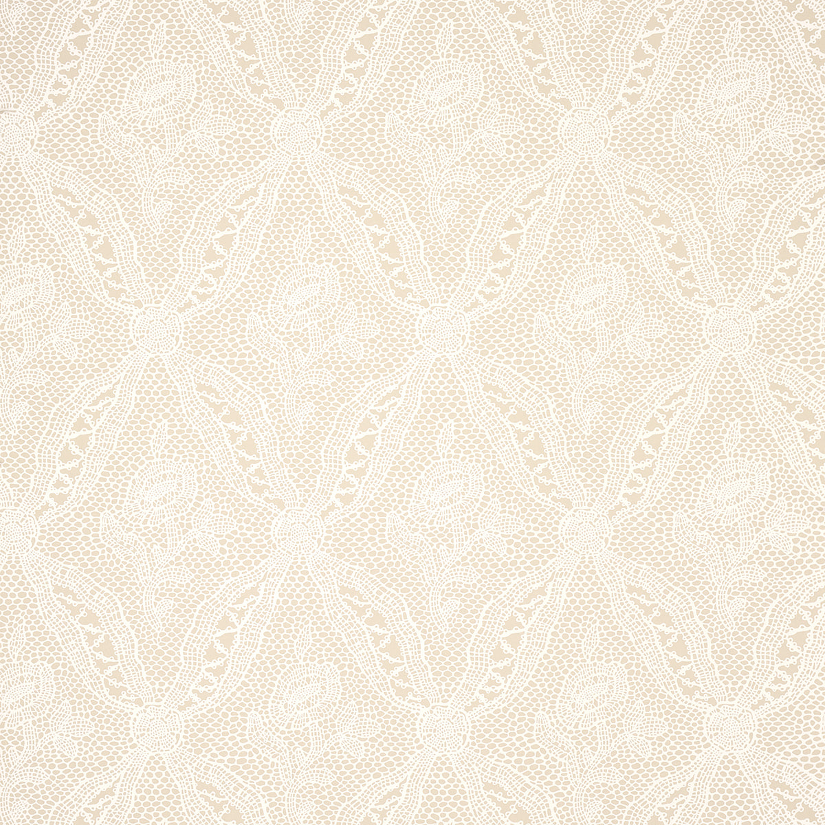 Schumacher Cosette Lace Sand Wallpaper 5014721