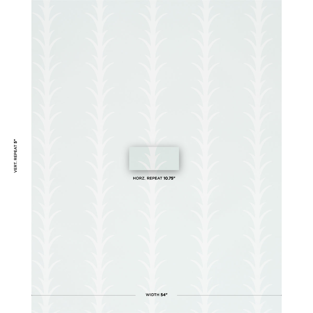 Schumacher Acanthus Stripe Ivory On Mineral Wallpaper Sample 5014770