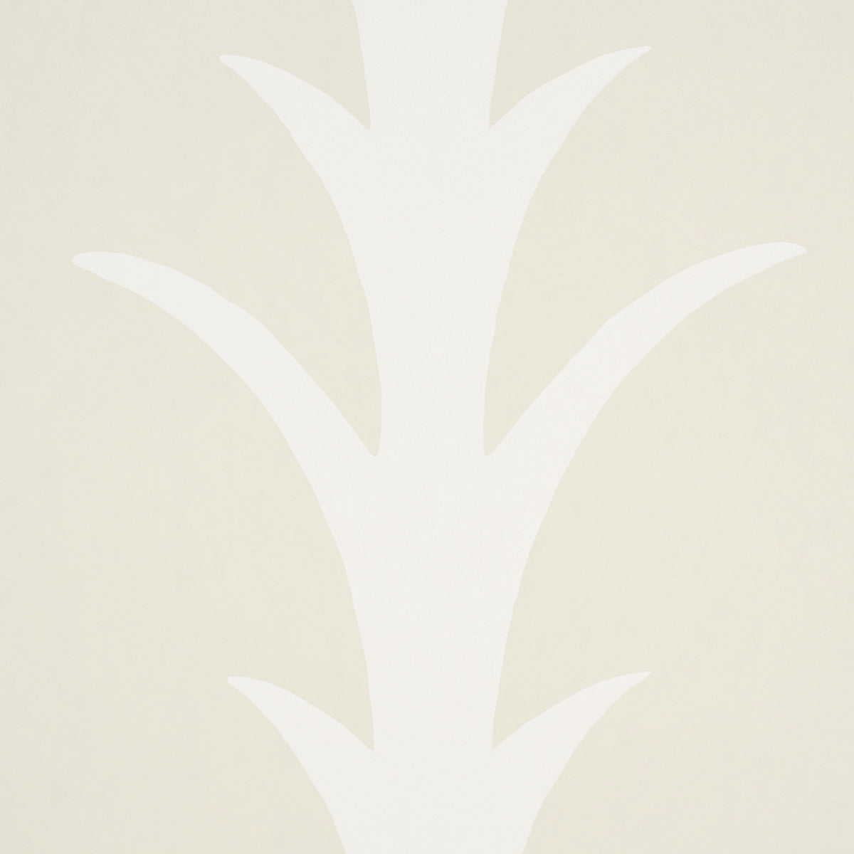 Schumacher Acanthus Stripe Ivory On Neutral Wallpaper Sample 5014771