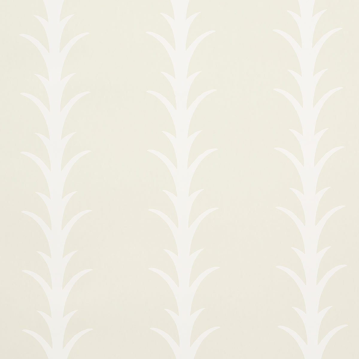 Schumacher Acanthus Stripe Ivory On Neutral Wallpaper Sample 5014771