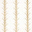 Schumacher Acanthus Stripe Gold On Ivory Wallpaper Sample 5014772