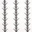 Schumacher Acanthus Stripe Carbon On Ivory Wallpaper Sample 5014773