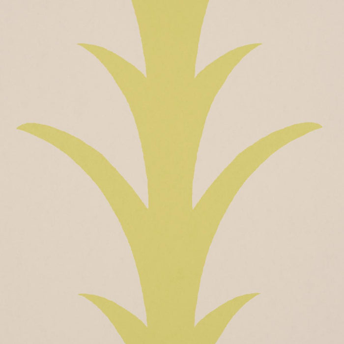 Schumacher Acanthus Stripe Soleil On Sand Wallpaper Sample 5014775