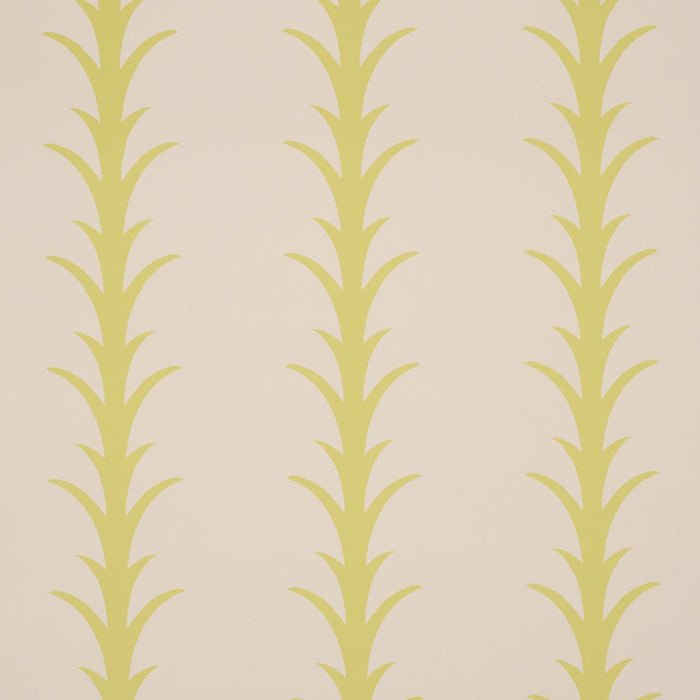 Schumacher Acanthus Stripe Soleil On Sand Wallpaper Sample 5014775