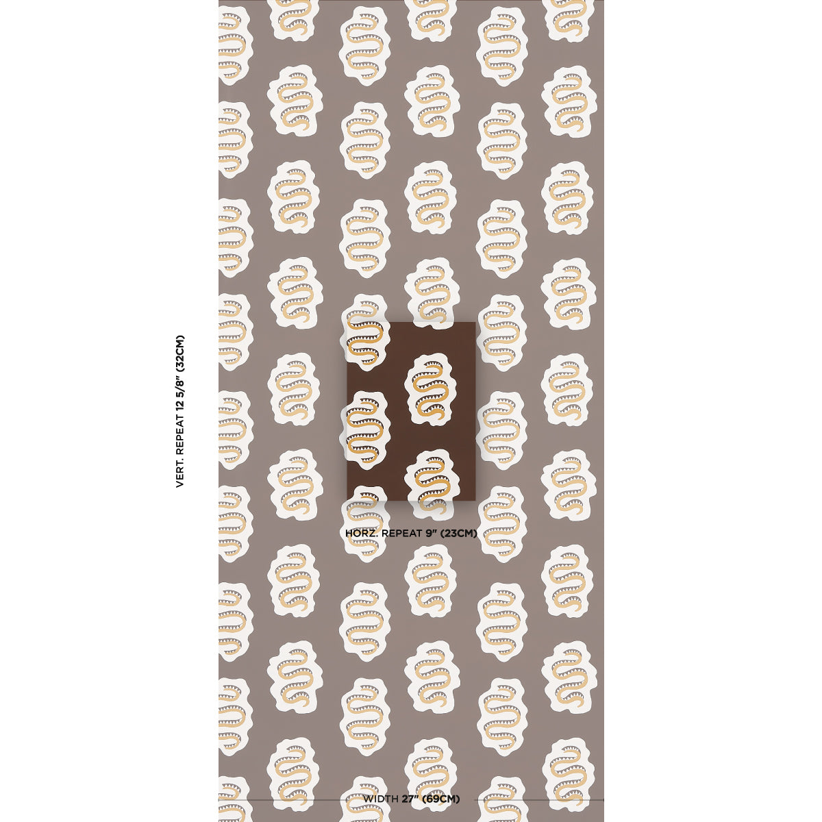 Schumacher Elsa Amber Wallpaper Sample 5014812