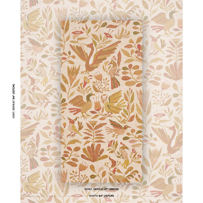 Schumacher Canopy Spice Wallpaper 5014833