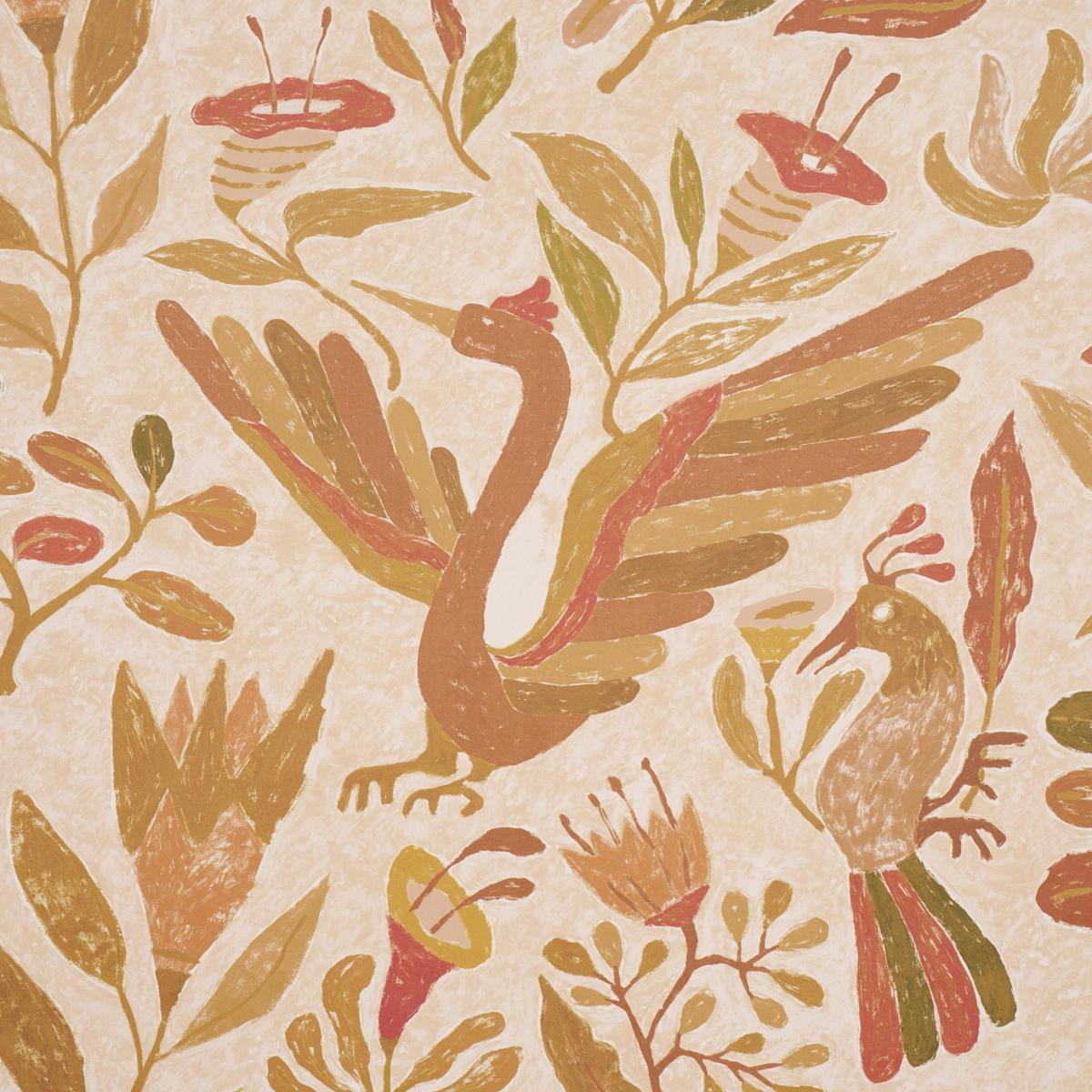 Schumacher Canopy Spice Wallpaper 5014833
