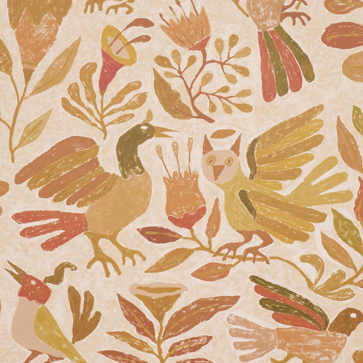 Schumacher Canopy Spice Wallpaper 5014833