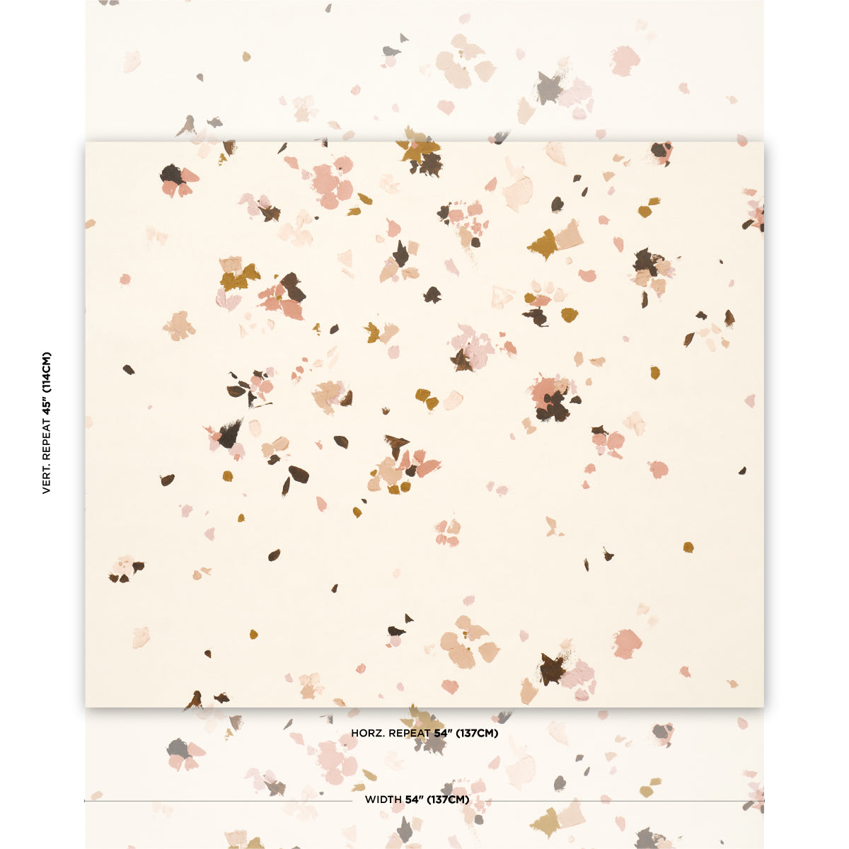 Schumacher Fairfarren Warm Pink Wallpaper Sample 5014885