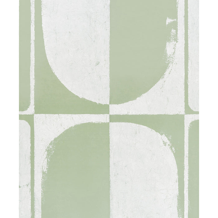Schumacher The Cloisters Panel Set Soft Green Wallpaper Sample 5014901